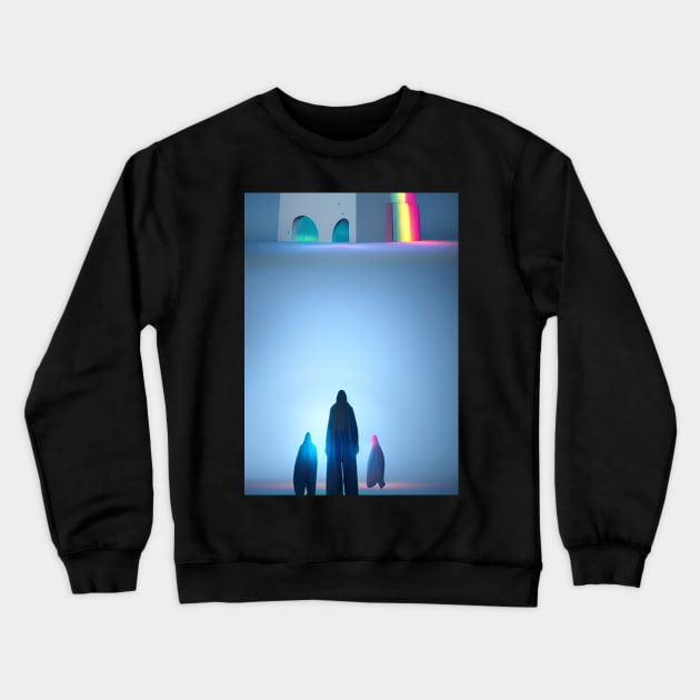 3 ETHEREAL COOL GHOSTS ON  HALLOWEEN Crewneck Sweatshirt by sailorsam1805